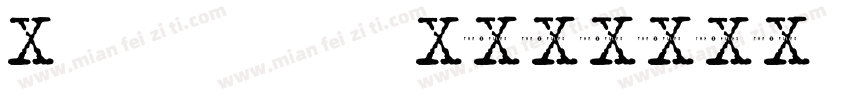 X-拜了佛冷 Regular字体转换